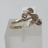 LADIES 9CT DIAMOND RING 2.3GMS Ring Size P / 7.5 US